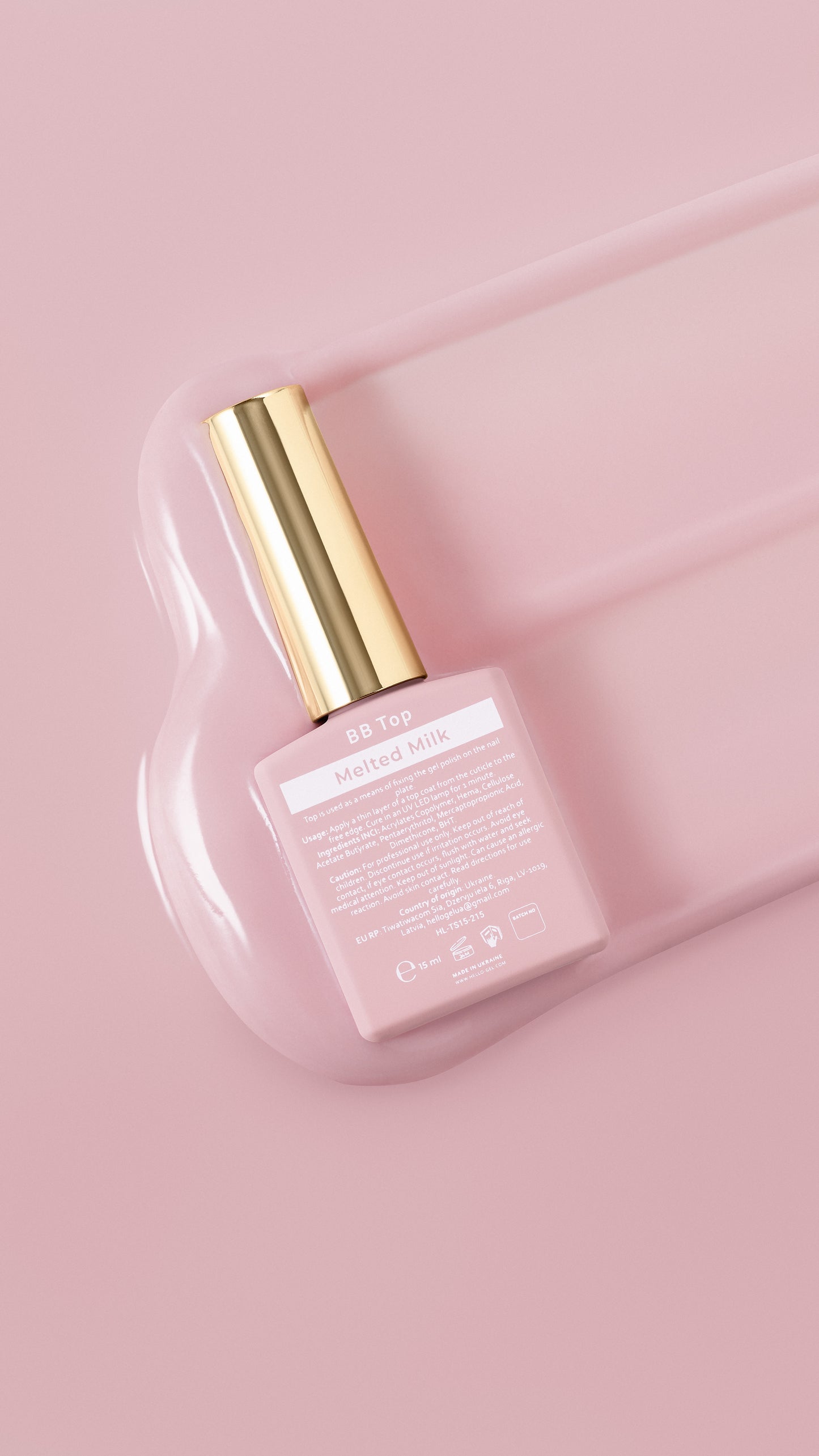 HEYLOVE BB VIRŠUTINIS SLUOKSNIS - MELTED MILK, 15ml