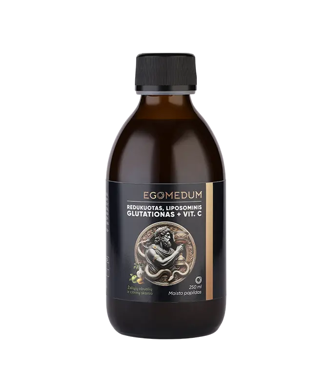 Redukuotas, liposominis GLUTATIONAS + Vit. C