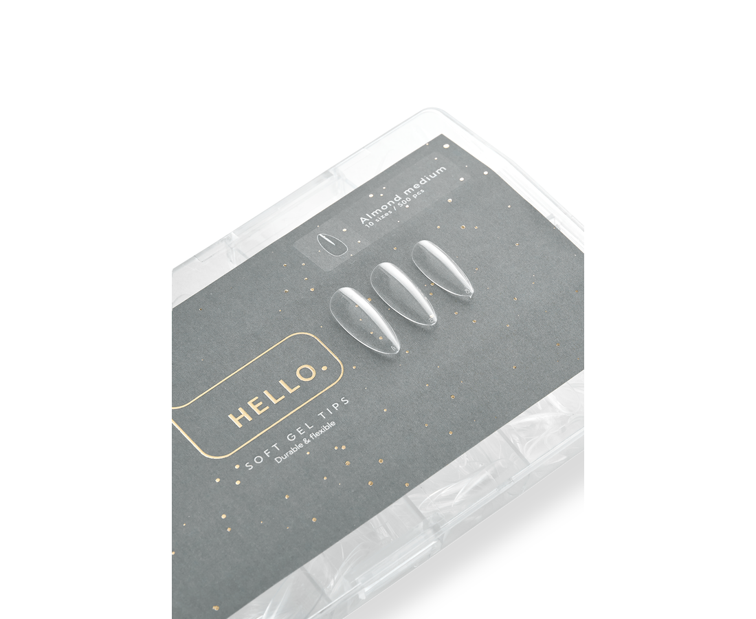 HEYLOVE VIRŠUTINĖS NAGŲ FORMELĖS - ALMOND MEDIUM, 500vnt