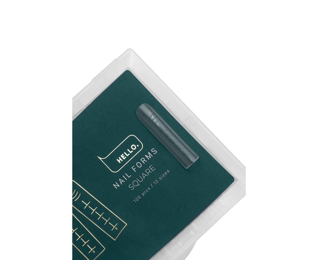 HEYLOVE VIRŠUTINĖS NAGŲ FORMELĖS - SQUARE, 120 vnt