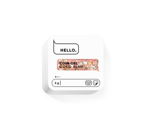 HELLO COIN GELIS - GOLD PINK, 5g.