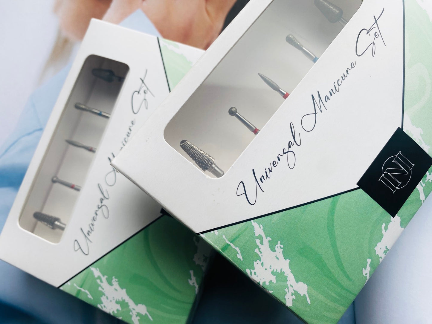 Frezos antgalių rinkinys - UNIVERSAL MANICURE SET