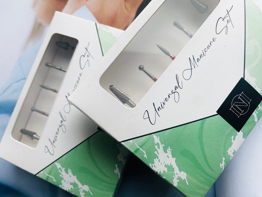 Frezos antgalių rinkinys - UNIVERSAL MANICURE SET