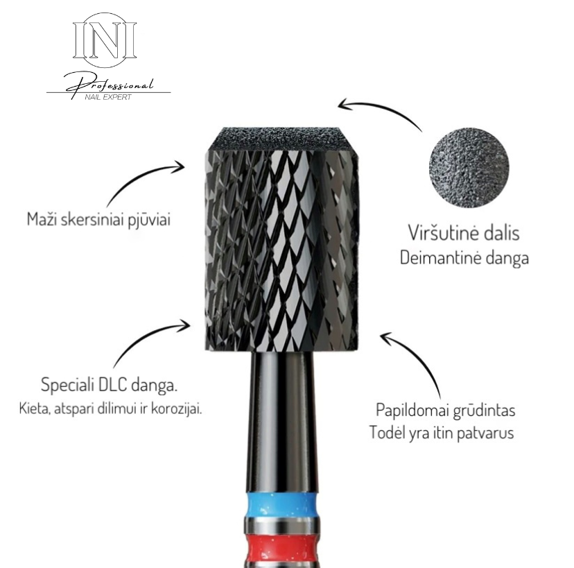 Karbidinis DLC antgalis - 4in1