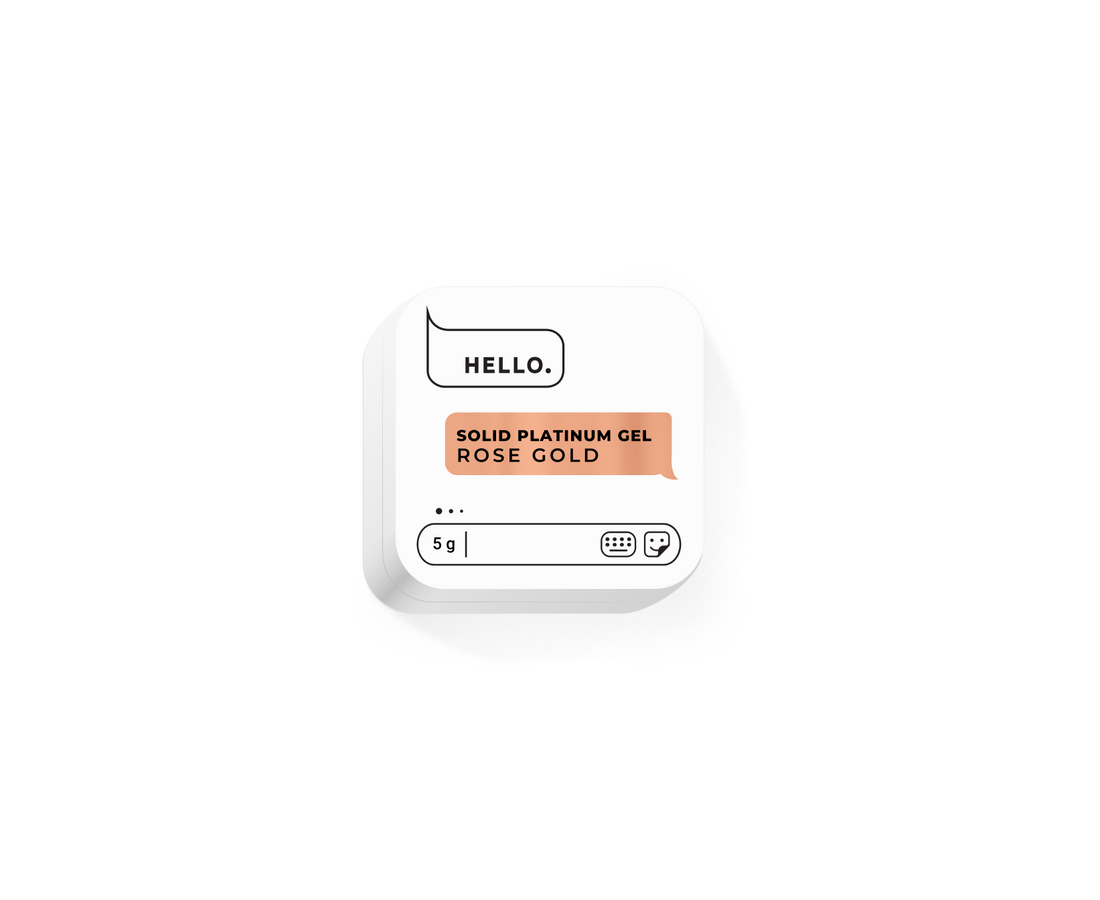 HELLO SOLID PAINT GELIS - ROSE GOLD, 5g.