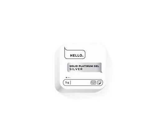 HELLO SOLID PAINT GELIS - SILVER, 5g.