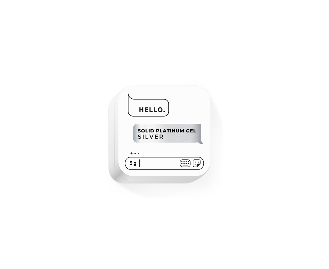 HELLO SOLID PAINT GELIS - SILVER, 5g.