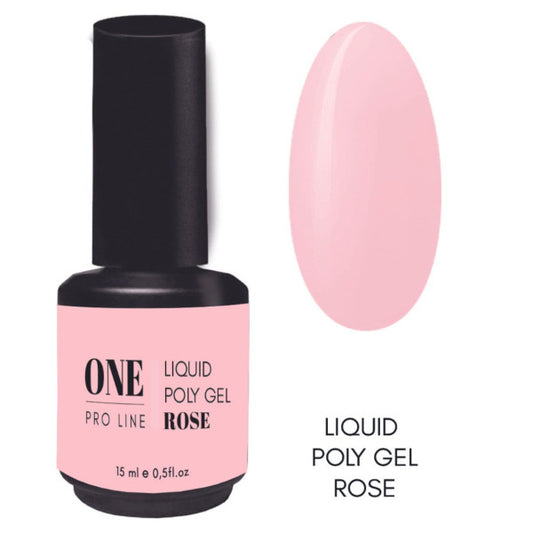 ONE PRO LINE - LIQUID POLYGELIS ROSE, 15ml