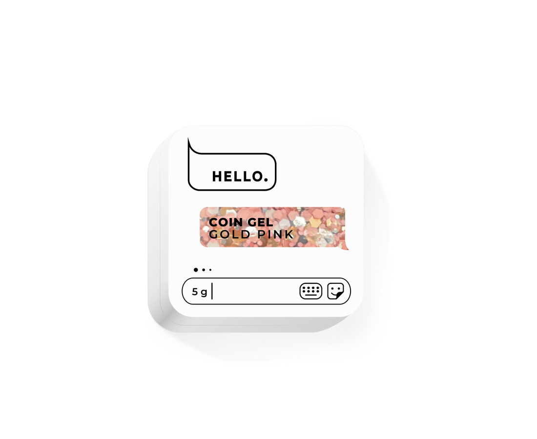 HELLO COIN GELIS - GOLD PINK, 5g.