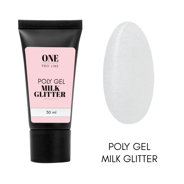 ONE PRO LINE POLYGELIS - MILK GLITTER, 30ml