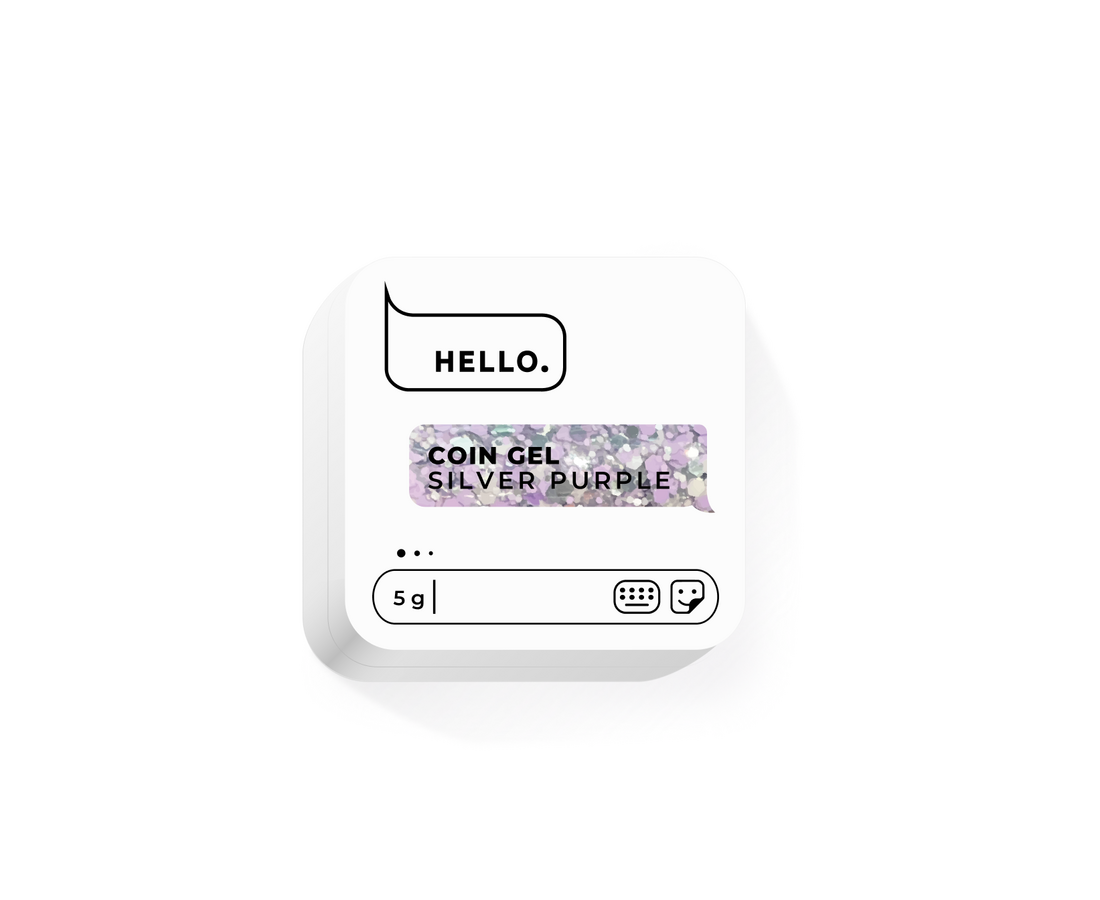 HELLO COIN GELIS - SILVER PURPLE, 5g.